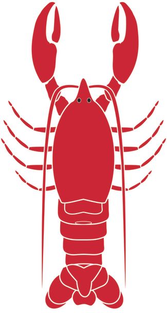 Lobster Icon Isolated Over a White Background - Vector, Image
