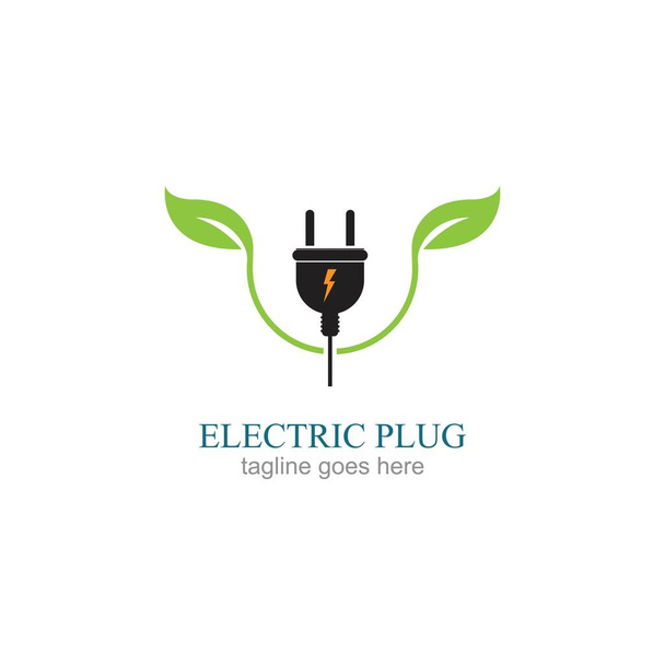 Yaratıcı Elektrik Eklentisi Logosu Kavram Vektörü tasarımı - Vektör, Görsel