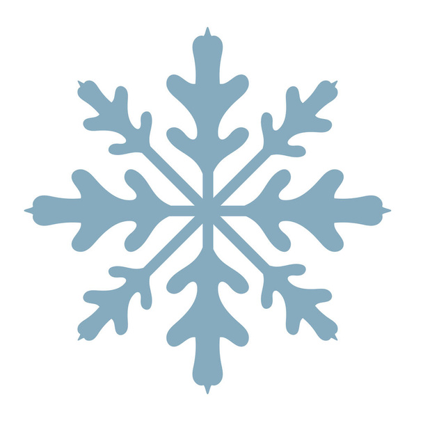 Winter blaue Schneeflocke Illustration. - Vektor, Bild