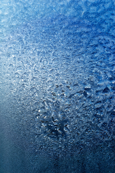 vorst abstracte achtergrond - glas in bevroren dag - Foto, afbeelding