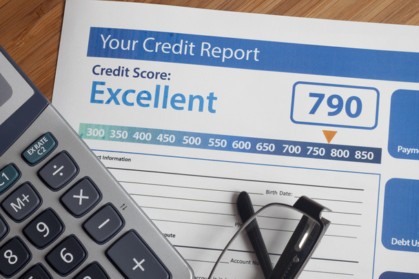 Credit report with score - Photo, Image