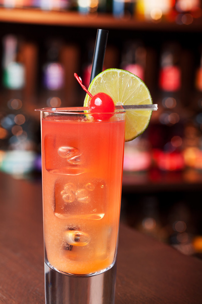 Cranberry Cooler Cocktail - Fotoğraf, Görsel