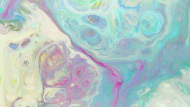 Pastel colors abstract background. Multicolored stains on a liquid surface. Psychedelic pattern - Foto, imagen