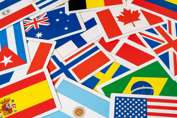 International world flags for background - Φωτογραφία, εικόνα