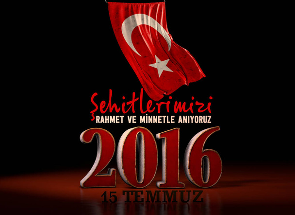 2016年トルコ国旗,トルコ背景デザイン - 写真・画像