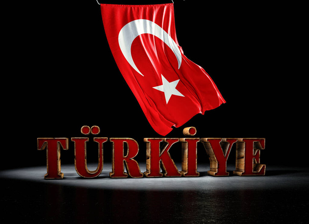 Török zászló, Törökország - Törökország Háttér-tervezés - Fotó, kép