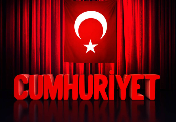 Bandera de Turquía, Turquía - Diseño de fondo de Turquía - Foto, imagen