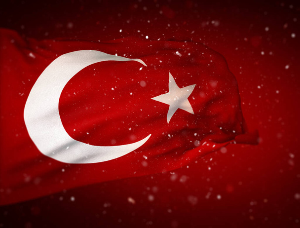 Turkse vlag, Turkije - Turkije Achtergrond Ontwerp - Foto, afbeelding