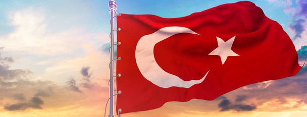 Turkin lippu, Turkki - Turkki Taustasuunnittelu - Valokuva, kuva