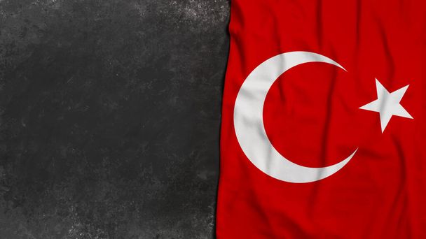 Turkse vlag, Turkije - Turkije Achtergrond Ontwerp - Foto, afbeelding