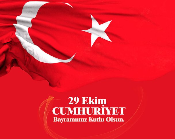 Jour de la République, Turquie Drapeau - Turquie Arrière-plan - Photo, image