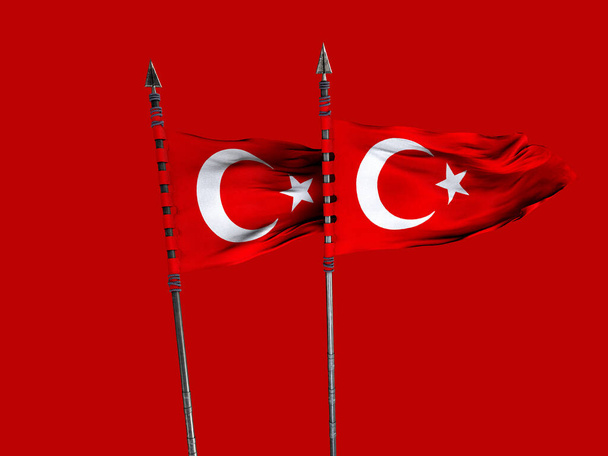 Турецький прапор, Туреччина - турецький дизайн - Фото, зображення