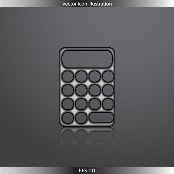 Vector calculator web icon - Вектор,изображение