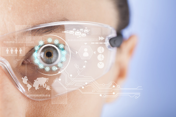 Futuristic smart glasses - Foto, Imagen