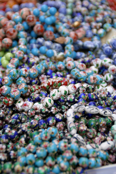 Modèle sans couture avec des perles colorées
 - Photo, image