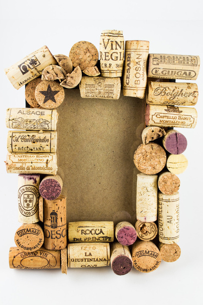 Marco de corcho de vino
 - Foto, Imagen