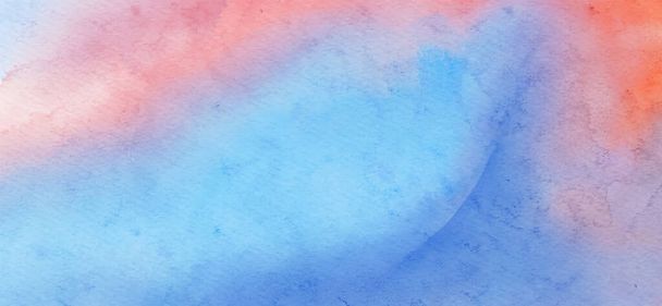 Abstract blue red watercolor paint Background. Design banner element. Vector illustration - Vettoriali, immagini