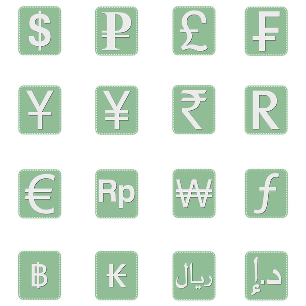 Icone simbolo di valuta
 - Vettoriali, immagini