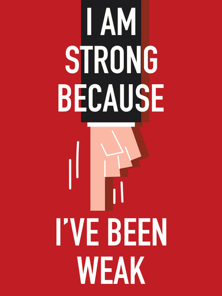 Words I AM STRONG - Vector, Image
