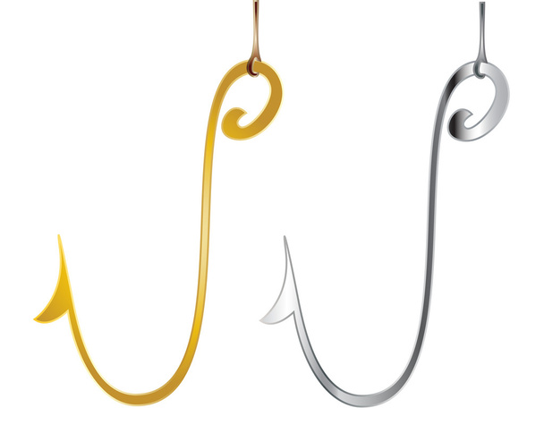 Fishing hook - Vector, Image