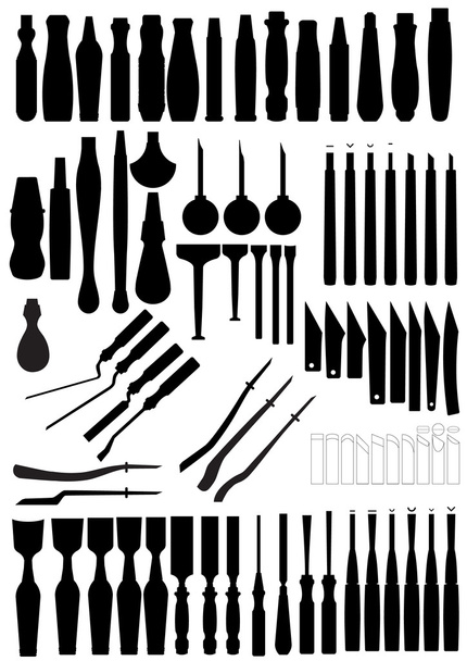 Chisels and grips - Vector, Image