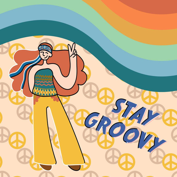 Stay groovy Free Stock Vectors