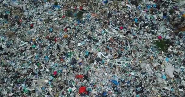 Large-scale pollution of the environment with garbage. Shooting from a copter of a large landfill. Problems of urbanization. - Footage, Video