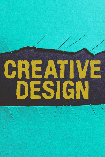 Koncepční zobrazení Creative Design, Business showcase podmnožina vizuálního komunikačního a komunikačního designu - Fotografie, Obrázek