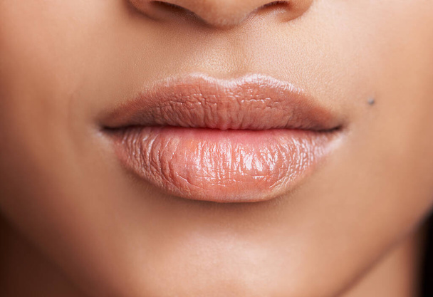 We all have our beauty spot. a womans beautiful lips - Fotoğraf, Görsel