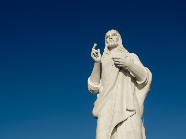 Wielki biały pomnik Jezusa - Zdjęcie, obraz
