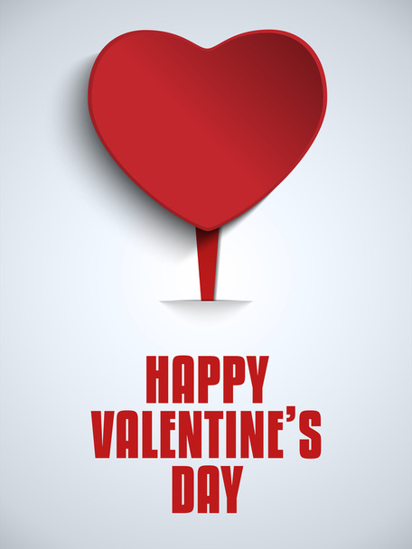Happy Valentine Day Heart - Vector, imagen