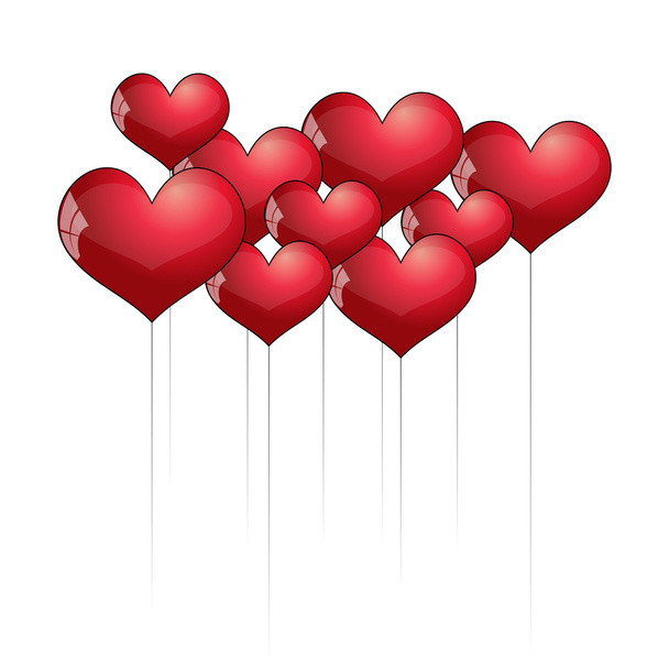 Illustration vectorielle des ballons cardiaques
 - Vecteur, image