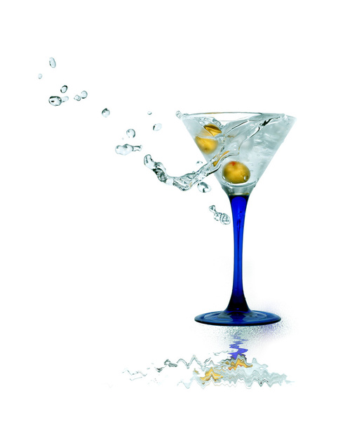 fehér hideg martini - Fotó, kép