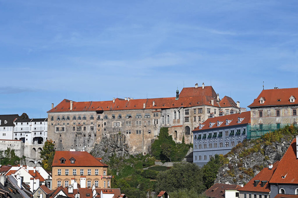 Castillo y casco antiguo Cesky Krumlov paisaje urbano República Checa - Foto, Imagen