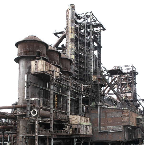 Old abandoned metallurgy steel factory - Photo, Image