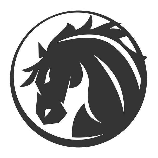 Horse Logo Template Icon Illustration Brand Identity - Vector, Image
