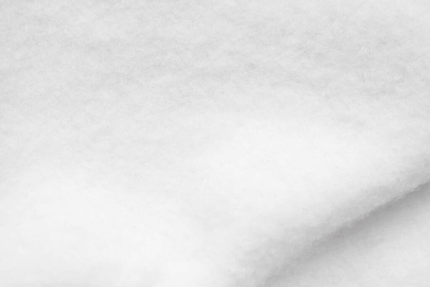 Beyaz tüylü yün kumaş dokusu arkaplanı - Fotoğraf, Görsel