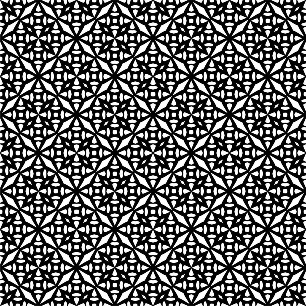 Abstract geometrisch naadloos patroon vierkant, rhombus Symmetrie zwart-wit achtergrond.Trendy monochrome lijn rooster.Abstract Geometrische achtergrond Design.Naadloos zwart-wit patroon.Naadloos patroon met schuine zwarte banden.Modern geometrisch. - Foto, afbeelding