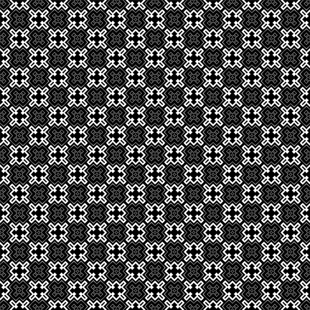 Seamless Black And White Irregular Rounded Lines Transition Abstract Background Pattern.seamless pattern.Repeating baldosas geométricas de elementos a raya.Moderna textura abstracta con estilo.. - Foto, imagen