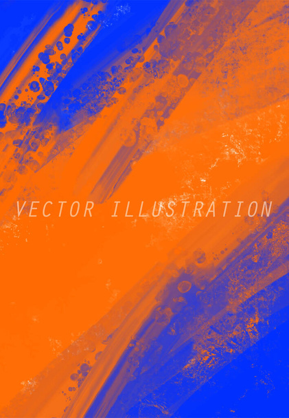 Abstract Blue Orange Pink paint Background. Design banner element. Vector illustration - Vecteur, image