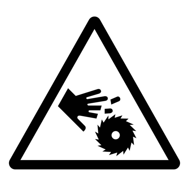 Warning Cutting Hand Symbol Sign ,Vector Illustration, Isolate On White Background Label. EPS10    - Vecteur, image