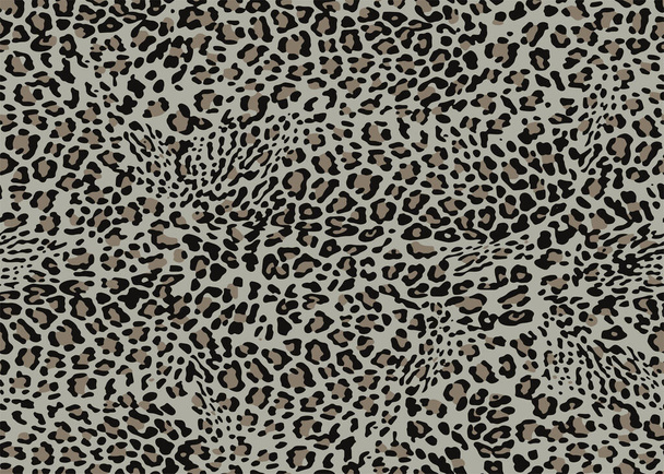 Full seamless leopard cheetah texture animal skin pattern. Textile fabric print. Suitable for fashion use. Vector illustration. - Vector, Image
