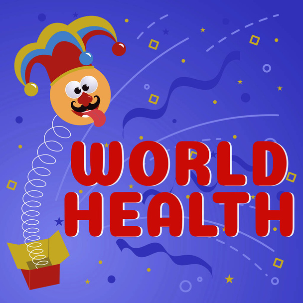 Legenda conceitual World Health, Internet Concept Dia mundial de ação dedicado ao combate à fome global - Foto, Imagem