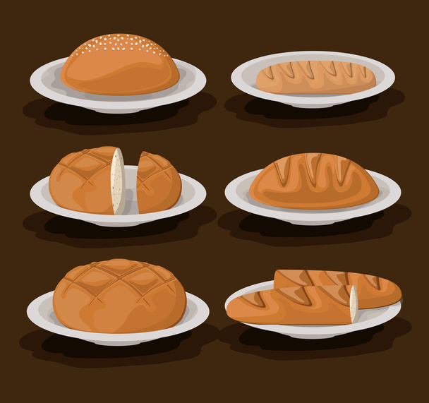 Bakery design, vector illustration. - Vecteur, image