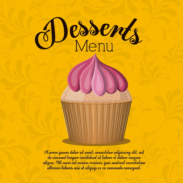 Desserts design, illustration vectorielle
. - Vecteur, image