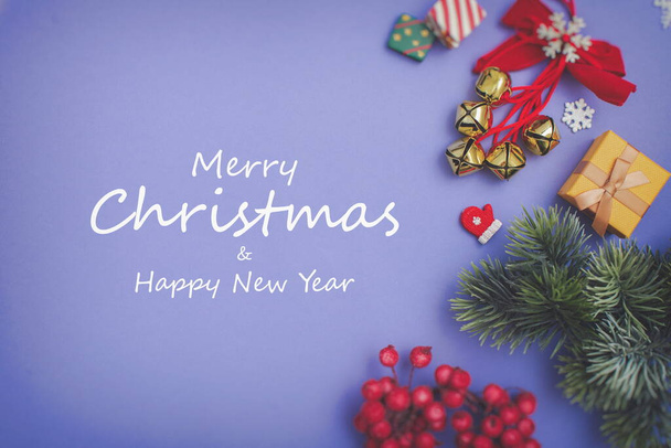 Christmas, winter, new year concept. 2023 Merry christmas greeting card. Happy New Year. copy space - Photo, Image