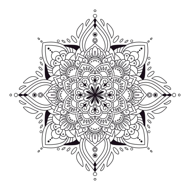Mandala 's geometrisch patroon, Warm Mandala, Regenboog Levensbloem met Lotus, Levensbloem in Lotus - Foto, afbeelding