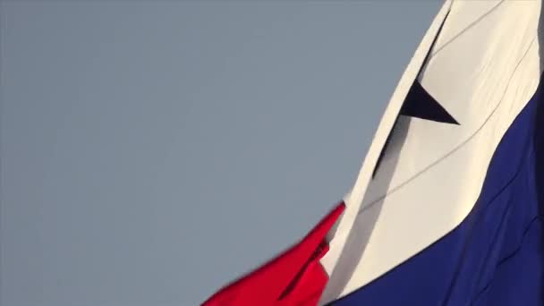 Panama Close Up of Panamanian Flag With Copy Space - Felvétel, videó