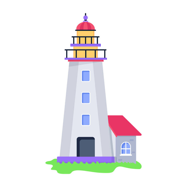 lighthouse icon vector illustration graphic design - Vector, Image