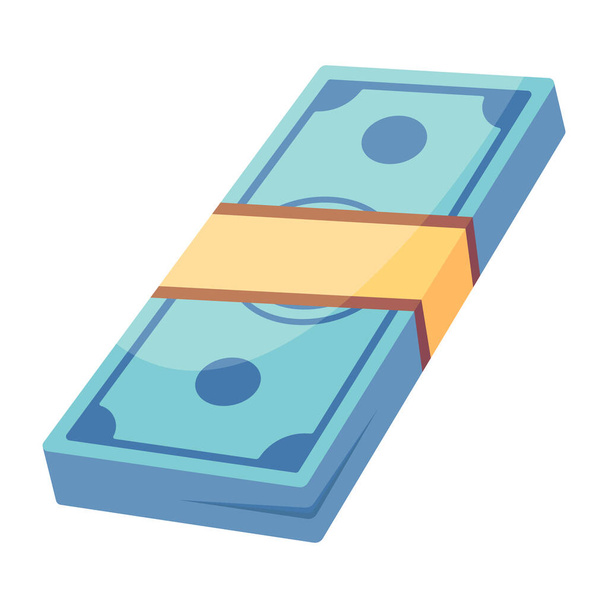 money bills isolated icon vector illustration design - Vector, imagen